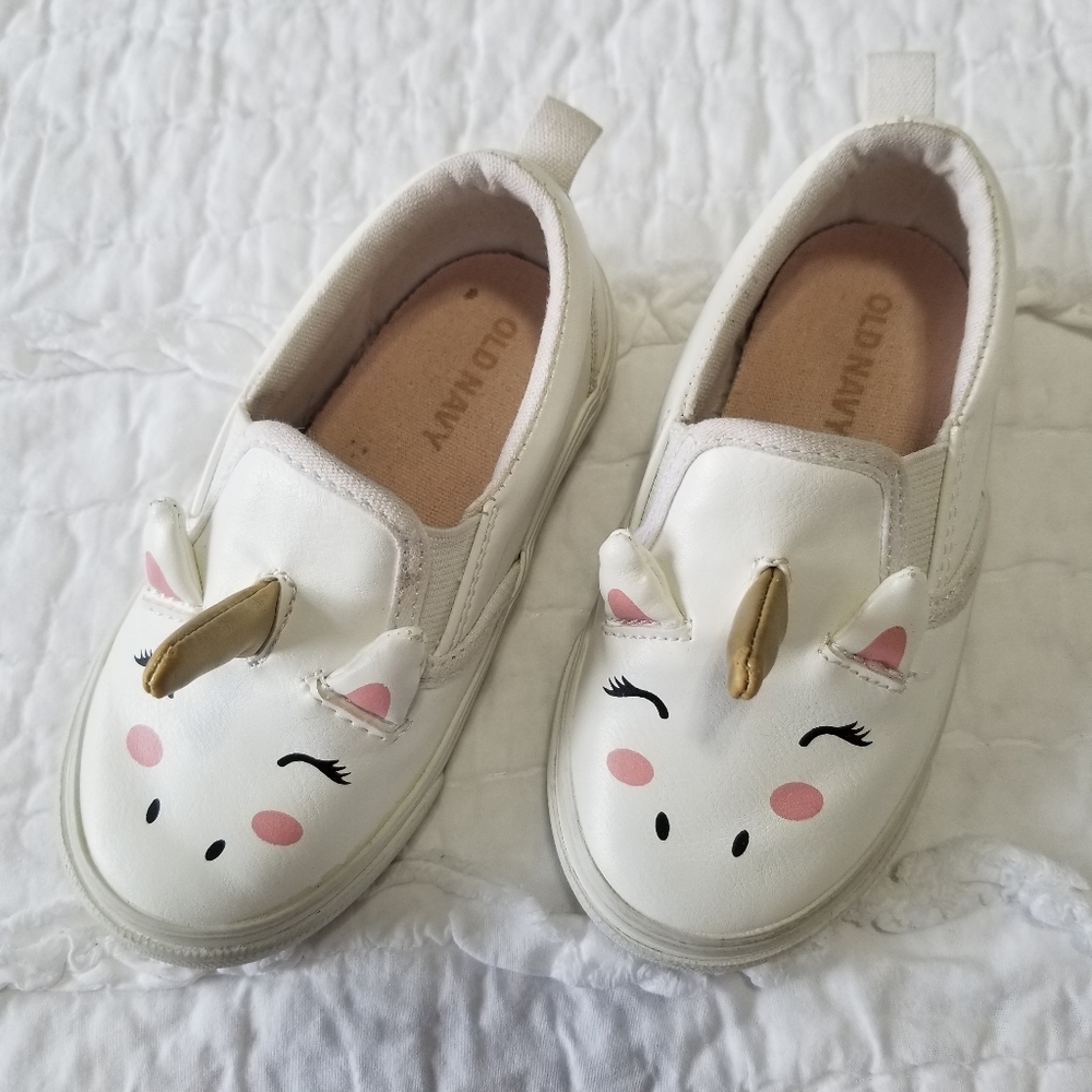 Old Navy UNICORN Slip On Sneakers 13.5 EUC - Picture 6 of 10
